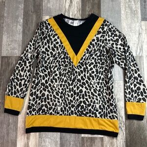 Sunshine and Rodeos, Womens Long Sleeve, Medium, Leopard